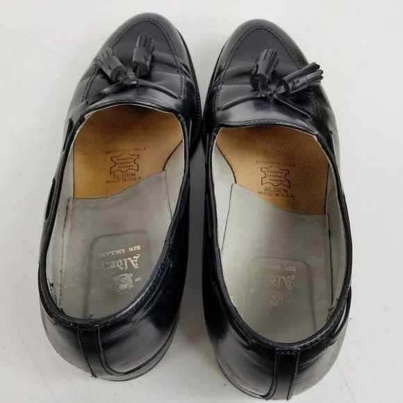 Alden leather tassel loafers mens 11.5 B/D Black - Picture 5 of 16